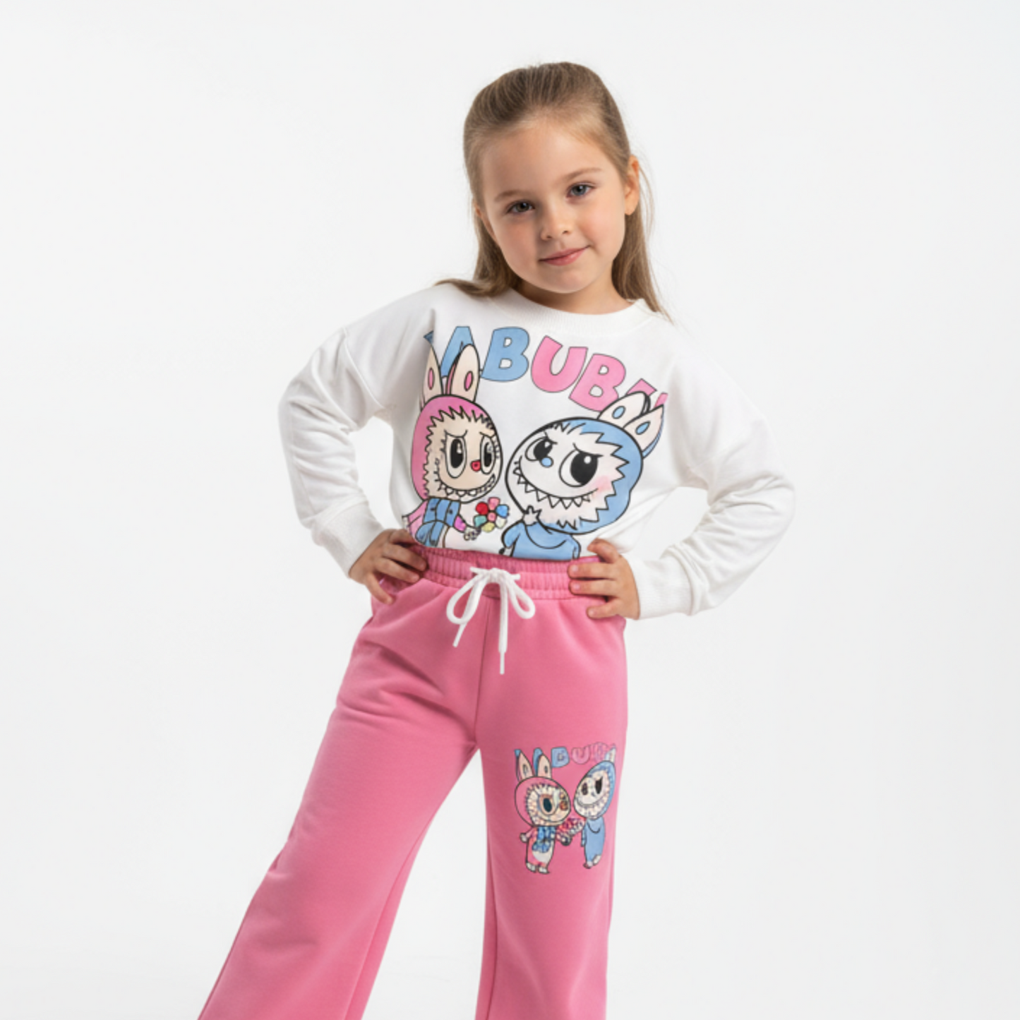 Ensemble décontracté La-Bu-Bu Friends pour filles