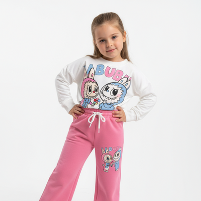 Ensemble décontracté La-Bu-Bu Friends pour filles