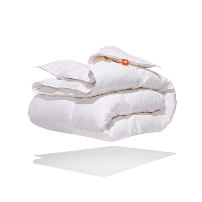 Couette en plumes d'oie blanches
