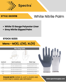 Paume en nitrile blanc