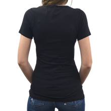 Wild West V-Neck Tee with Steerhead and Cacti