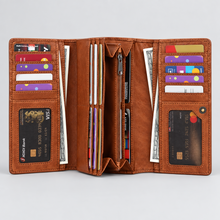 MET Women’s Leather Basket Weave Wallet. Artisan Woven Multi-Card Organizer