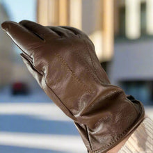 Gants en cuir pour femme avec doublure en fourrure