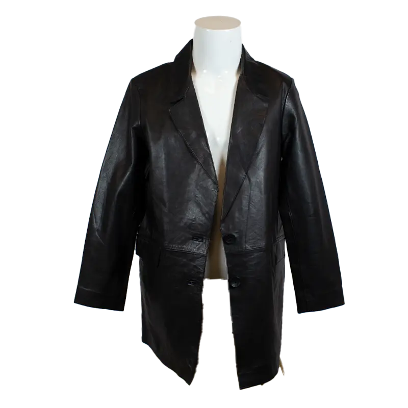 Trench-coat en cuir pour femme | Blouson en cuir
