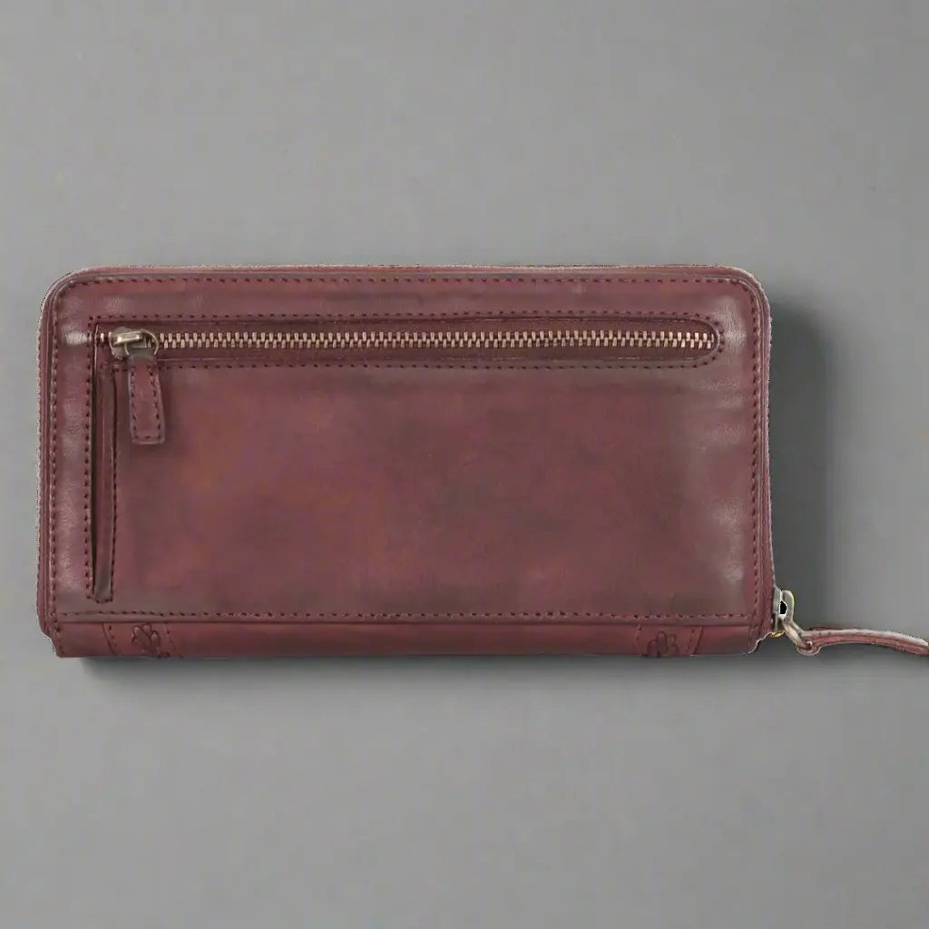 Portefeuille zippé MET pour femme