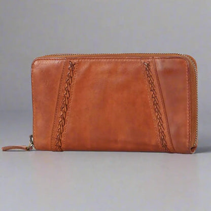 Portefeuille zippé MET pour femme