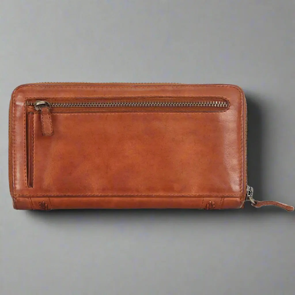 Portefeuille zippé MET pour femme