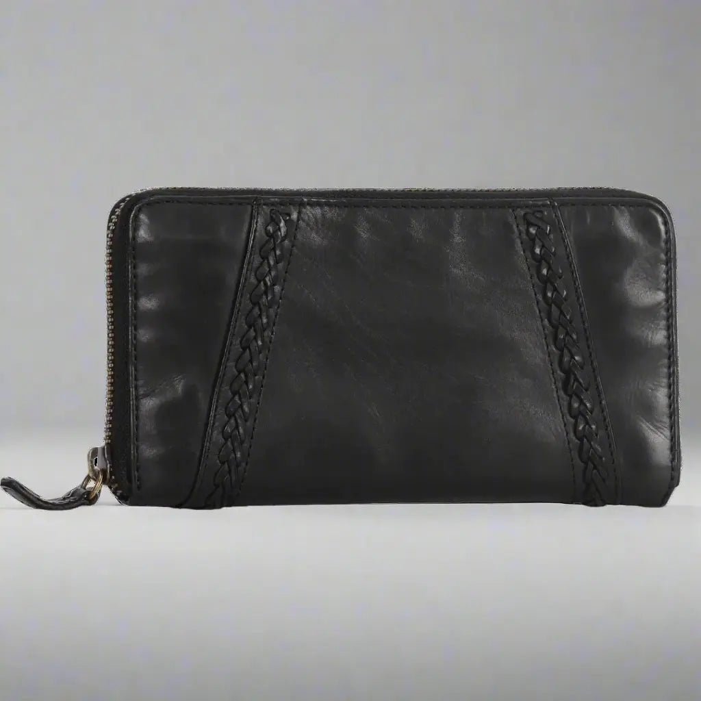 Portefeuille zippé MET pour femme
