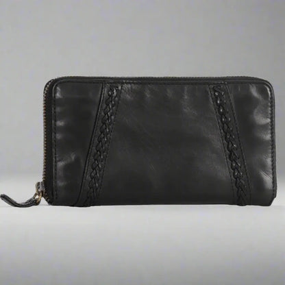 Portefeuille zippé MET pour femme