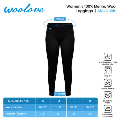 Legging en Laine Mérinos pour Femme — Grammage Moyen