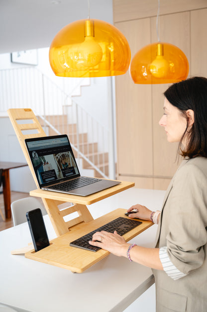Standing Desk Workstation (Wood)