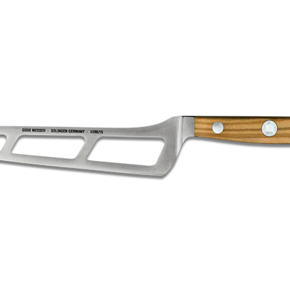 ALPHA OLIVE | Couteau à fromage 6 " | Manche en bois d'olivier