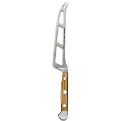 ALPHA OLIVE | Couteau à fromage 6 " | Manche en bois d'olivier