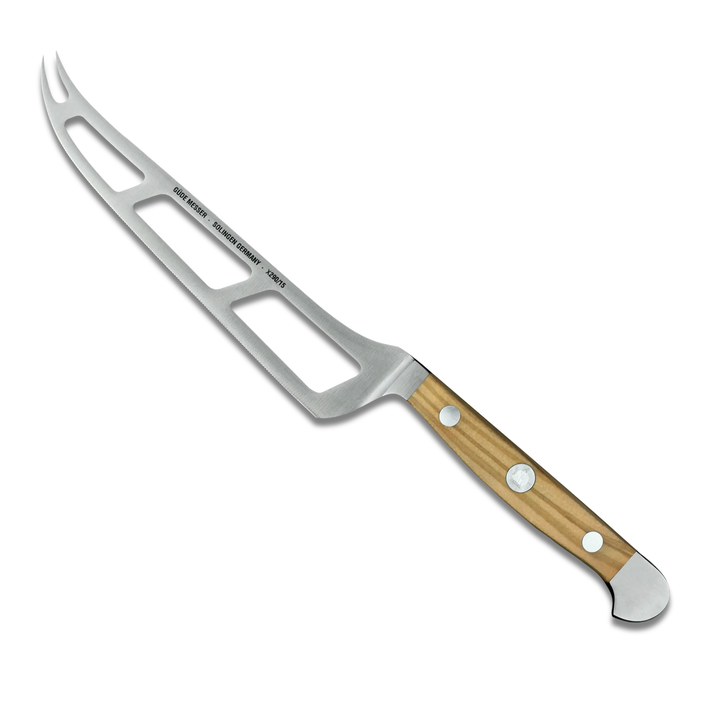 ALPHA OLIVE | Couteau à fromage 6 " | Manche en bois d'olivier