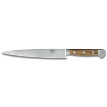 ALPHA OLIVE | Slicing / HAM Knife 8" | Forged Steel / Olive wood handle