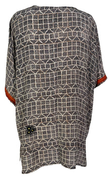 PRC6915 Veste à manches kimono en pure soie Avatar avec ceinture