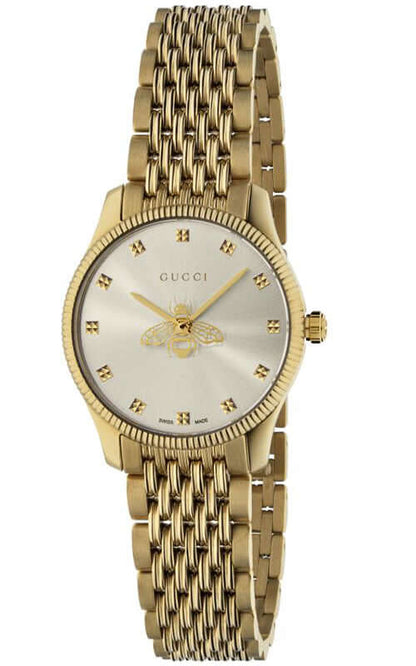 Montre GUCCI G-TIMELESS SLIM en PVD or jaune YA1265021