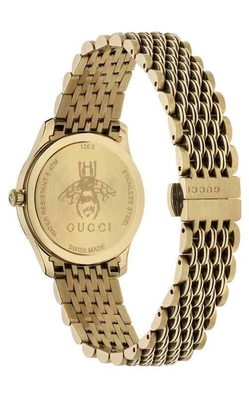 Montre GUCCI G-TIMELESS SLIM en PVD or jaune YA1265021