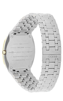 Montre GUCCI 'GUCCI 25H' en acier et or 18 carats YA163405