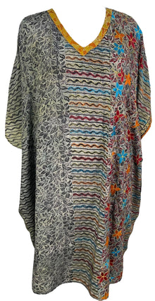 PRC6713 Kaftan mi-long en pure soie Avatar