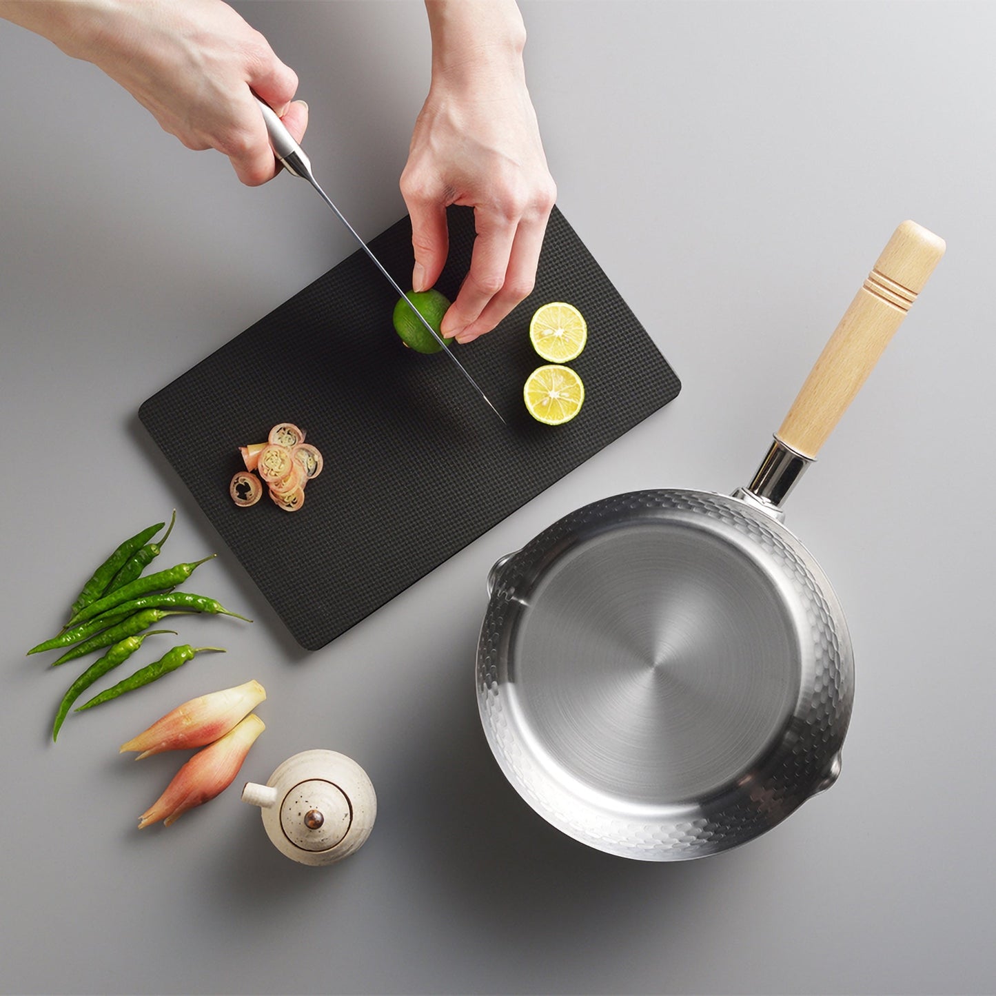 Casserole Yoshikawa Yukihira 20 cm Inox | 2,1 L