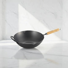 Yoshikawa Cook-Pal Ren 30cm Nitrided Carbon Steel Beijing Wok