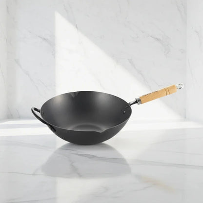 Yoshikawa Cook-Pal Ren 30cm Nitrided Carbon Steel Beijing Wok