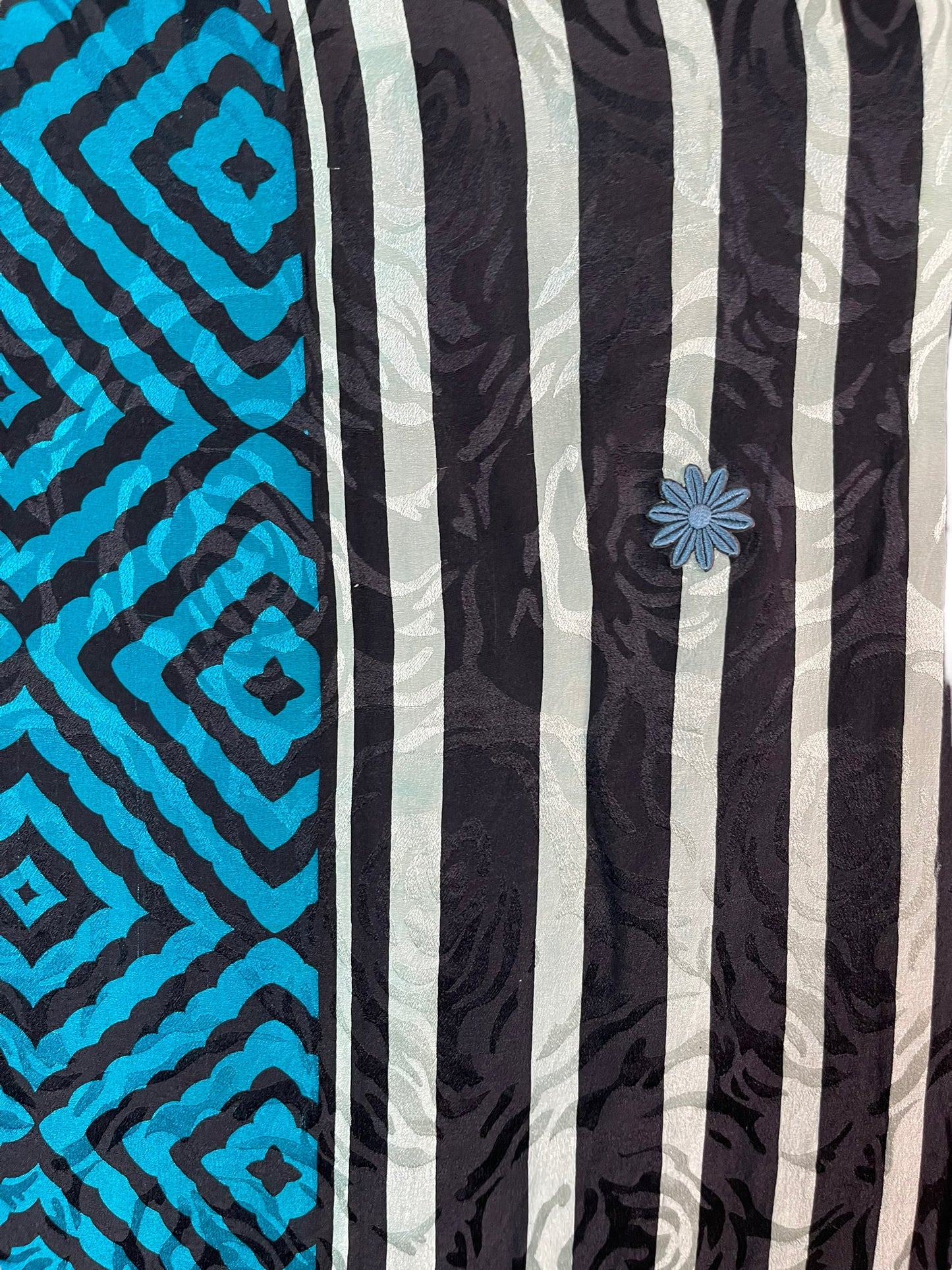 PRC6392 Caftan long Avatar en pure soie