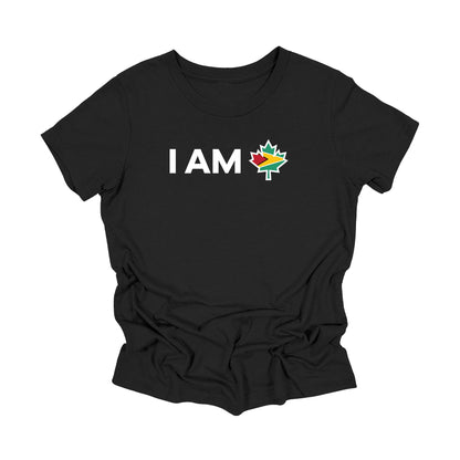 JEUNESSE - Je suis Canada - Feuille d'érable canadienne avec drapeau guyanais, T-shirt JEUNESSE, T-shirt cadeau canadien, Cadeau Guyane, T-shirt drapeau national - Inspiré X
