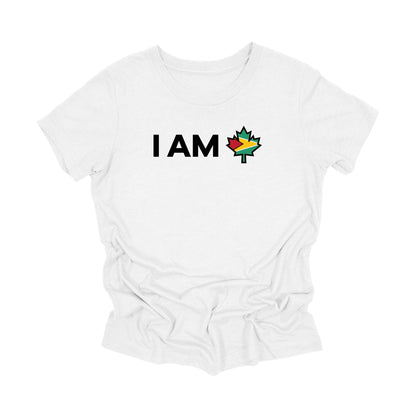JEUNESSE - Je suis Canada - Feuille d'érable canadienne avec drapeau guyanais, T-shirt JEUNESSE, T-shirt cadeau canadien, Cadeau Guyane, T-shirt drapeau national - Inspiré X