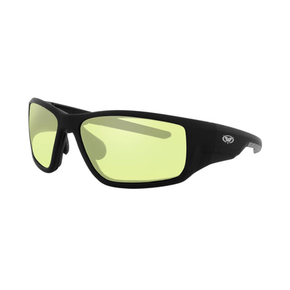 Lunettes de soleil Kinetic ajustables et rembourrées de Global Vision pour moto. Lunettes de protection souples, homologuées pour la conduite.