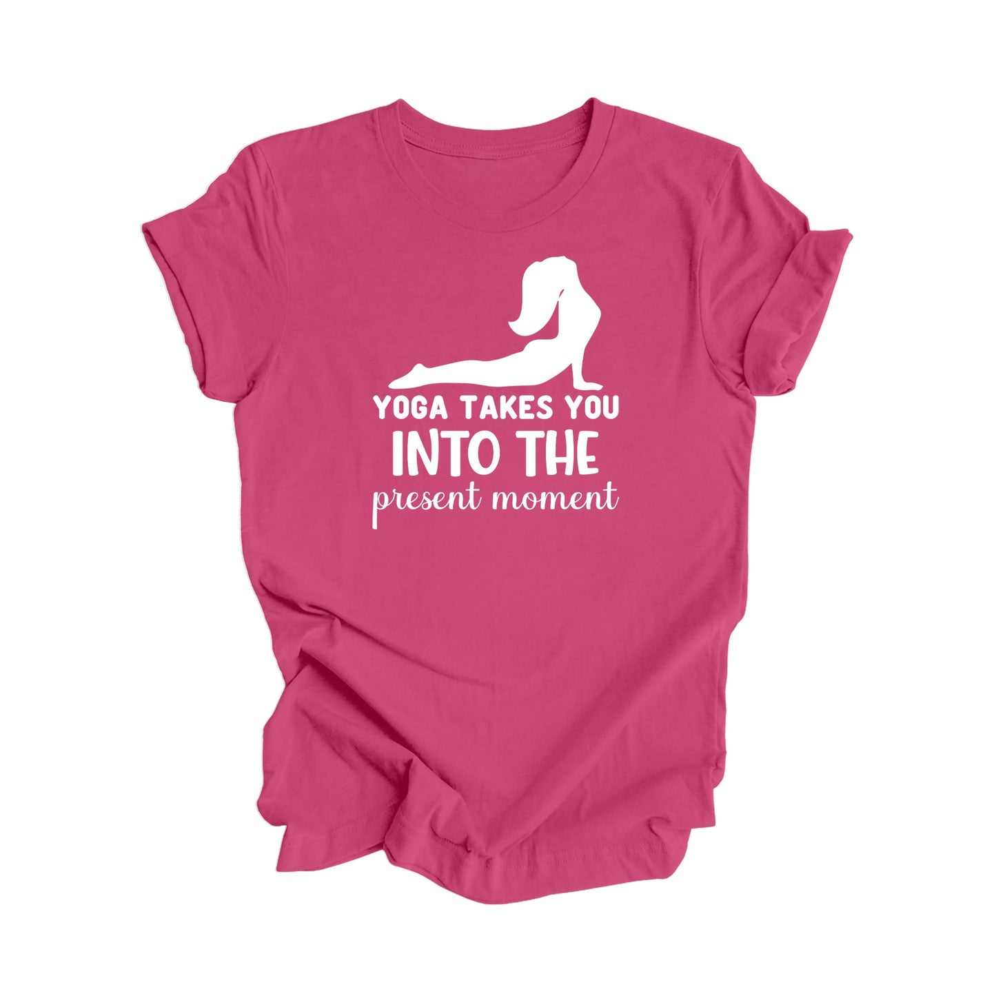 Le yoga vous transporte dans le moment présent - Cadeau de yoga, T-shirt de méditation, T-shirt de yoga, Cadeau pour les amateurs de yoga, T-shirt de professeur de yoga, T-shirt bien-être, T-shirt de soins personnels - Inspired X