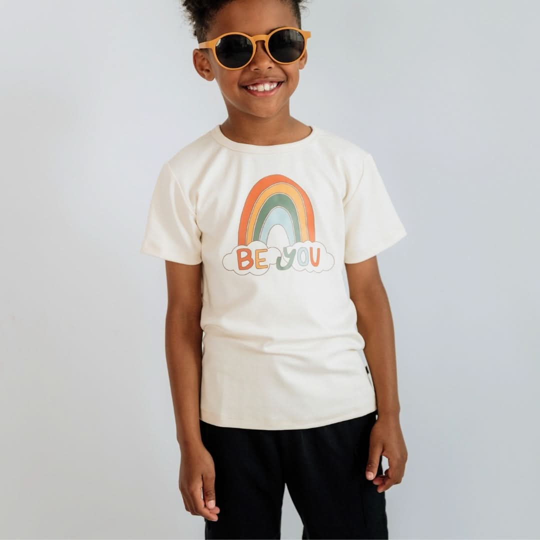Baby/Kids Graphic Bamboo T-Shirt | "I Love Me" | Rose