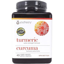 Youtheory CURCUMA, 45 gélules végétales