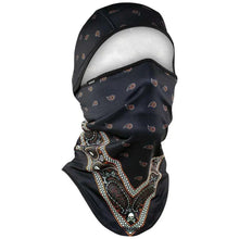 ZANheadgear Cagoule convertible série SportFlex noire et orange bandana classique
