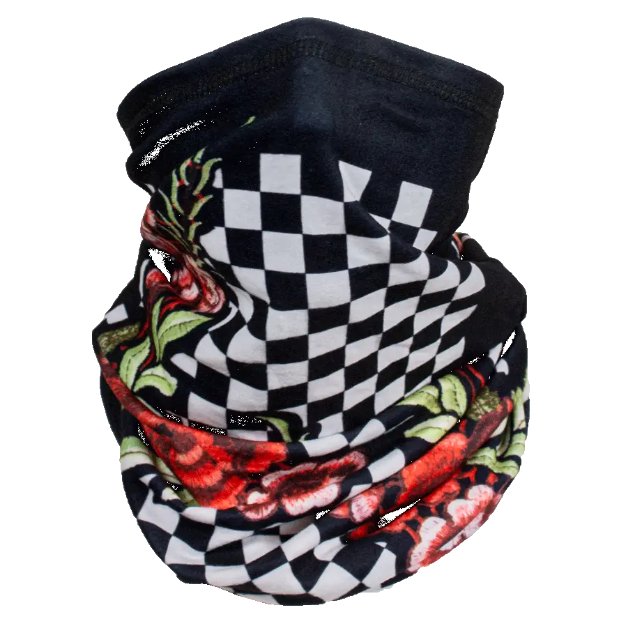 ZANheadgear Cache-cou/tube Floral à Carreaux