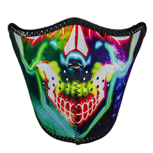 Demi-masque en néoprène ZANheadgear Motif Crâne Multicolore