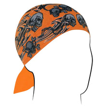 ZANheadgear Casquette de Crâne Tribale Orange