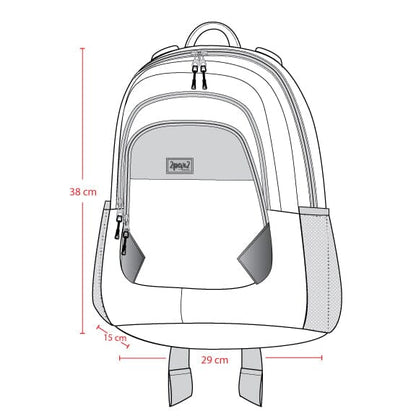Little Kids Backpack Blue Gradient Dinosaur Print