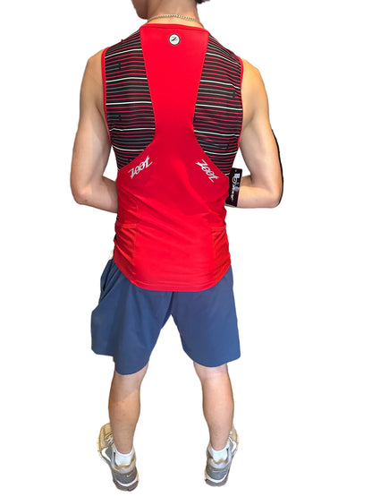Débardeur Performance Tri Zoot Sports Homme, Fermeture Éclair Intégrale, Taille Large