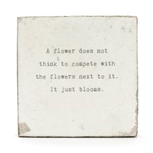 Art Block - Little Gem - A Flower Does Not