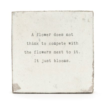 Art Block - Little Gem - A Flower Does Not