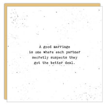 Stationery - Little Gem Card - A Good Marriage