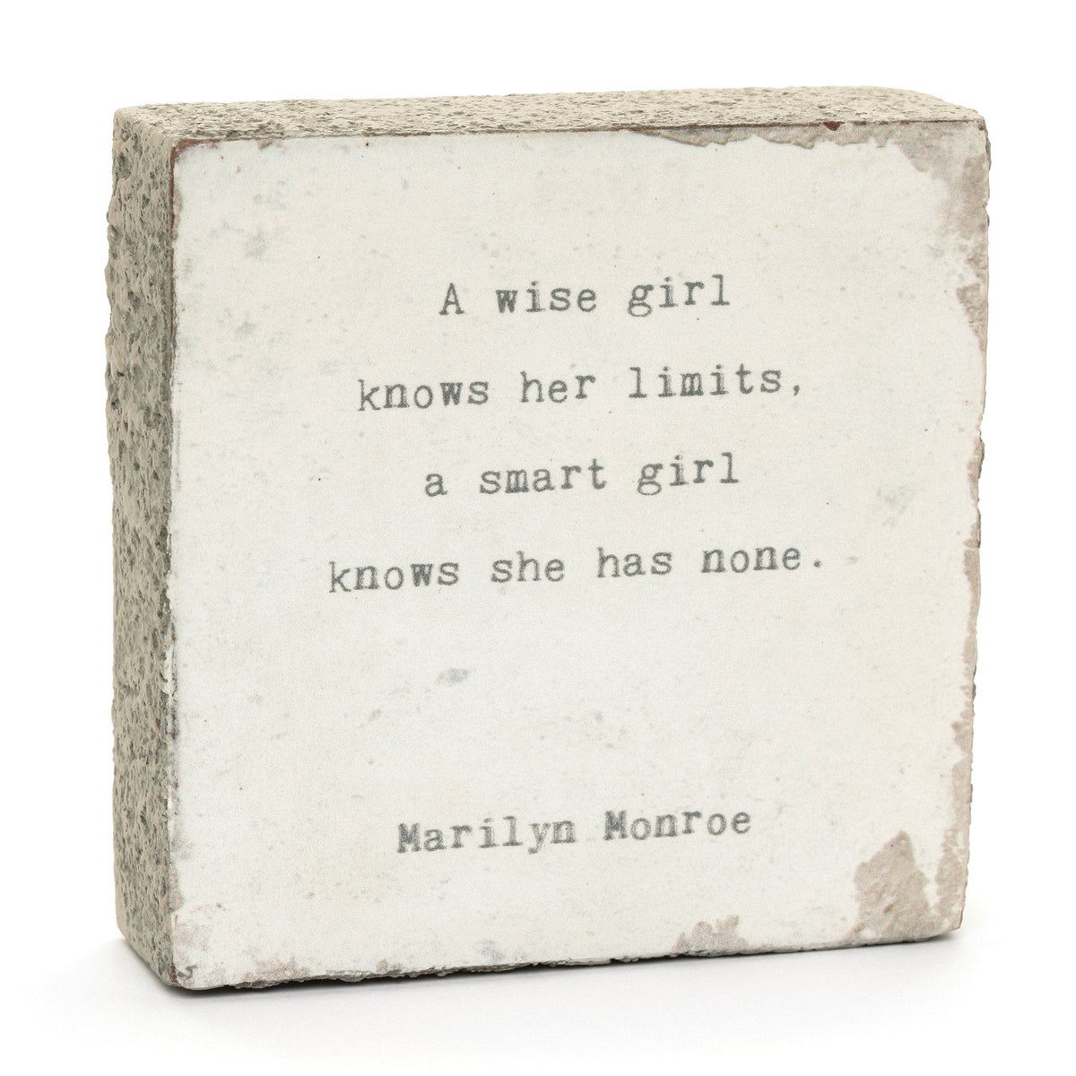 Art Block - Little Gem - A Wise Girl (Marilyn Monroe)