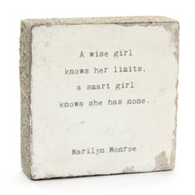 Art Block - Little Gem - A Wise Girl (Marilyn Monroe)