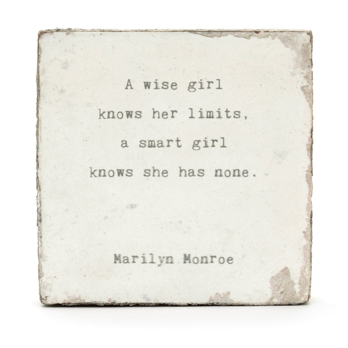 Art Block - Little Gem - A Wise Girl (Marilyn Monroe)