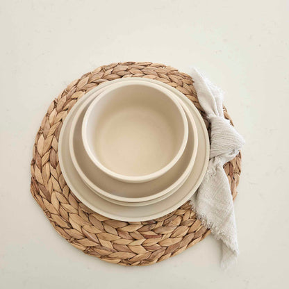 Vaisselle en céramique (blanc crème)