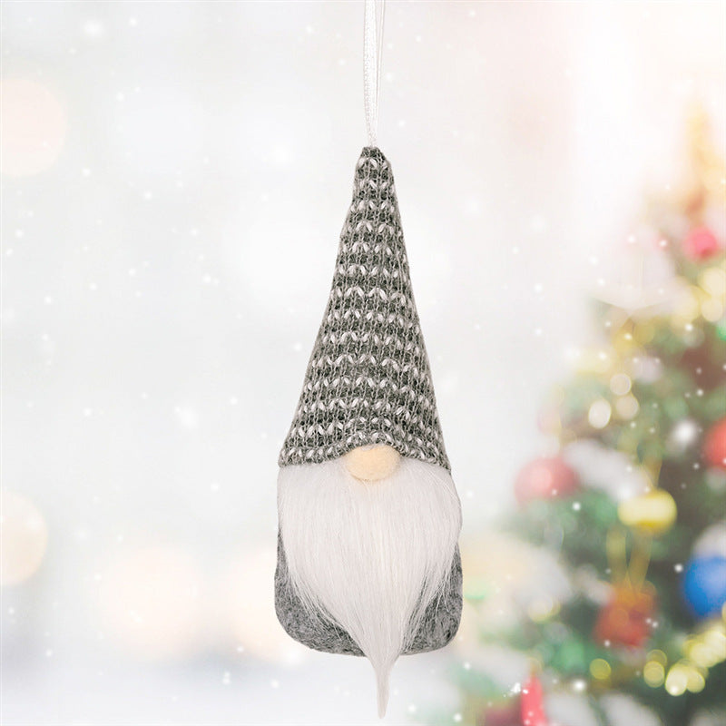 Knitted Christmas Tree Pendant Ornaments – Small Hanging Decor, 3 Styles