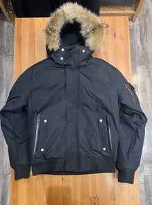 Blouson aviateur en duvet Outdoor Survival Canada Desna -40 pour homme - Noir Orca, Moyen - EN EXPOSITION