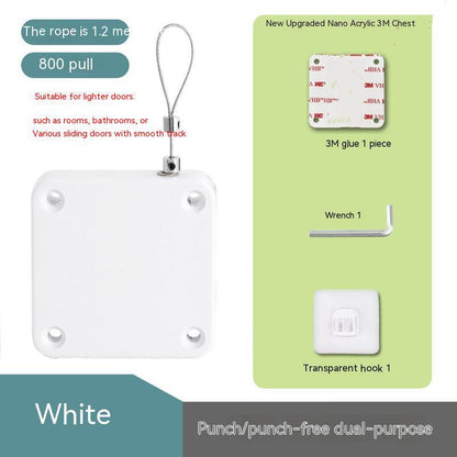 Ferme-porte automatique sans poinçon, à fermeture douce pour porte coulissante ou porte en verre, force de tension 500g-1000g.